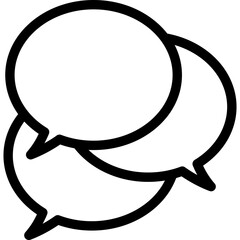 Speech bubble icon flat vector illustration