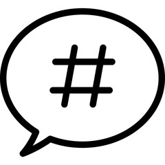 Speech bubble icon flat vector illustration