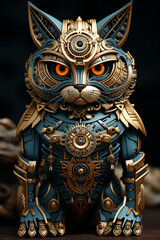 Fototapeta premium Charachter unique and distinctive design, toy style, suurealism created with Generative Ai