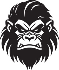 Baboon Crest Design Regal Baboon Symbol