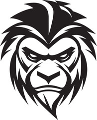 Baboon Crowned Crest Baboon Leadership Symbol