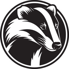Badger Regal Emblem Badger Leadership Symbol