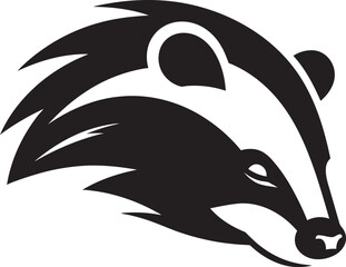 Badger Crowned Badge Badger Sovereignty Icon