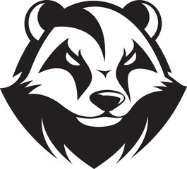 Regal Badger Badge Badger Crowned Symbol