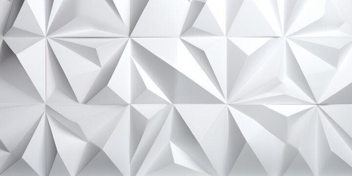 Fototapeta Abstract 3d white background pattern texture. Generative AI