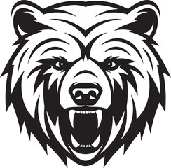 Fierce Bear Icon Bear Kingdom Seal