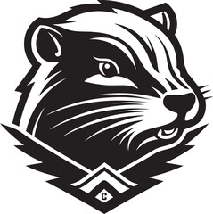 Beaver Crest Design Regal Beaver Symbol