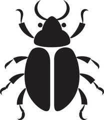 Black Beetle Heraldry Hive Kingdom Insignia