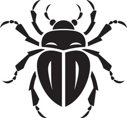 Beetle Head Emblem Beetle Crowned Badge