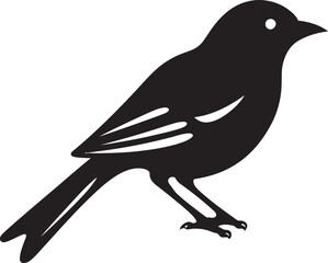 Abstract Bird Badge Avian Monogram Design