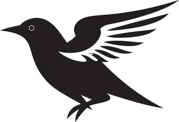 Falconry Crest Design Pigeon Silhouette Logo