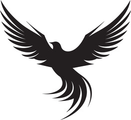 Sparrowhawk Symbol Feathered Phoenix Logo