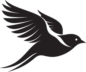 Peregrine Falcon Profile Logo Swan Serenity Symbol