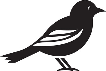 Swan Serenity Symbol Elegant Blackbird Emblem