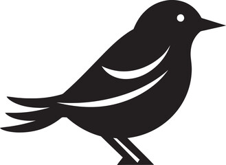 Majestic Kestrel Symbol Minimalistic Egret Emblem