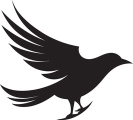 Stylized Raven Design Puffin Precision