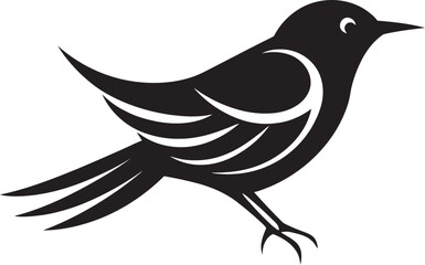 Soaring Raven Icon Graceful Falcon Logo