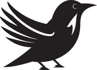 Serene Sparrow Emblem Nighttime Falcon Icon