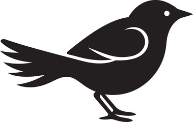 Serene Swan Symbol Hawk in Flight Badge