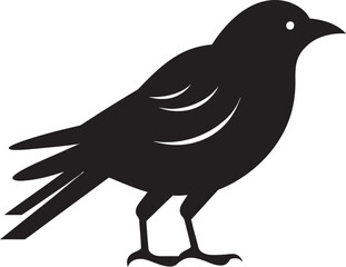 Nighttime Heron Emblem Serene Seagull Logo