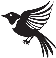 Hawk's Serenity Badge Stylized Raven Emblem