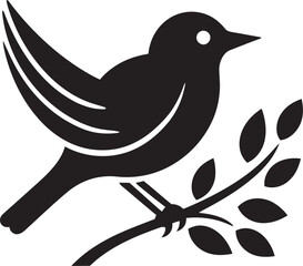 Serene Sparrow's Flight Majestic Falcon in Dive