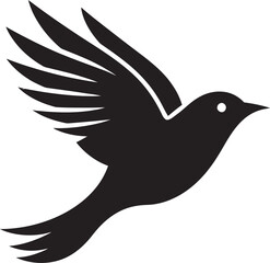 Abstract Hummingbird Badge Toucan's Elegance