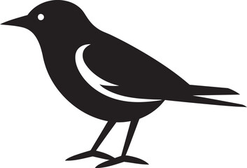 Minimalist Avian Elegance Elegant Feathered Silhouette