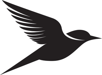 Serene Raven Emblem Graceful Falcon Icon