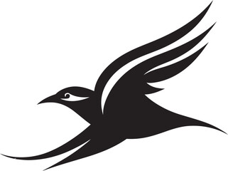 Soaring Swan Logo Hawk in Flight Symbol