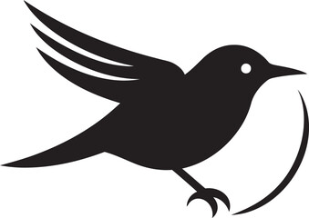 Serene Seagull Emblem Artistic Kingfisher Icon