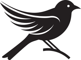 Regal Crane Symbol Stork in Flight Icon