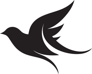 Stylized Heron Icon Crow's Vigilance