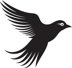 Soaring Seagull Design Graceful Pigeon Symbol