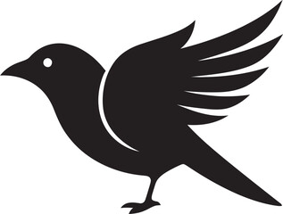 Falcon in Dive Badge Stylized Peacock Logo