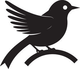 Hawk's Majesty Badge Pigeon in Silhouette