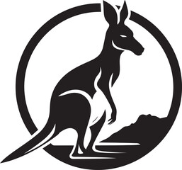 Kangaroo Leap to Success Kangaroo Silhouette Trekking