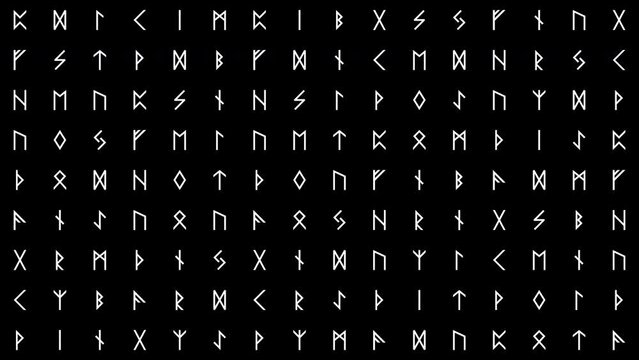 Runes Occult Pattern Loop Animation for Halloween