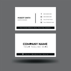 business card design. Modern and clean design.