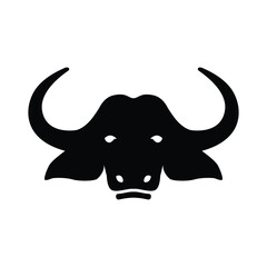Buffalo Head Logo Vector Illustration