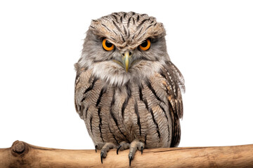 Tawny Frogmouth in Isolation on transparent background