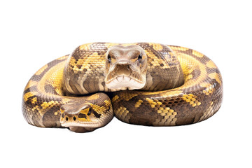 The Captivating African Rock Python on transparent background