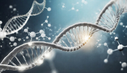 DNA Helix structure. Medical and heredity genetic health concept. - obrazy, fototapety, plakaty