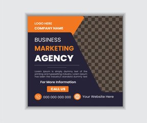 Modern, Creative and Professional Business or Corporate Social Media Post Design.