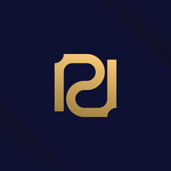 Letter P design element icon vector with creative concept