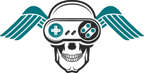 Gamer Print ready vector design for Tshirt, Mug and printing item. bundle design  .Black and white view. design vector set. Icon bundle .