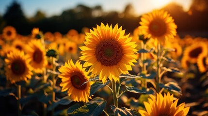 Obraz premium sunflowers in the field
