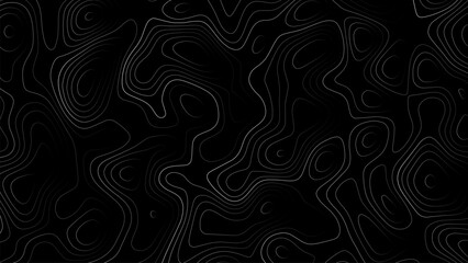 Designed topographic gradient map background. Geographic sketch pattern. Topo contour or trails backdrop. Vector illustration.