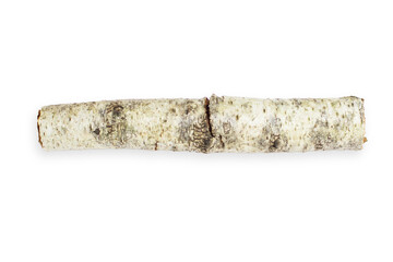Birch branch of beautiful shape. On an empty background. PNG