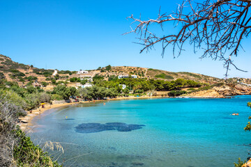 Katsadia  beach on Lipsi island, Greece - 660142733